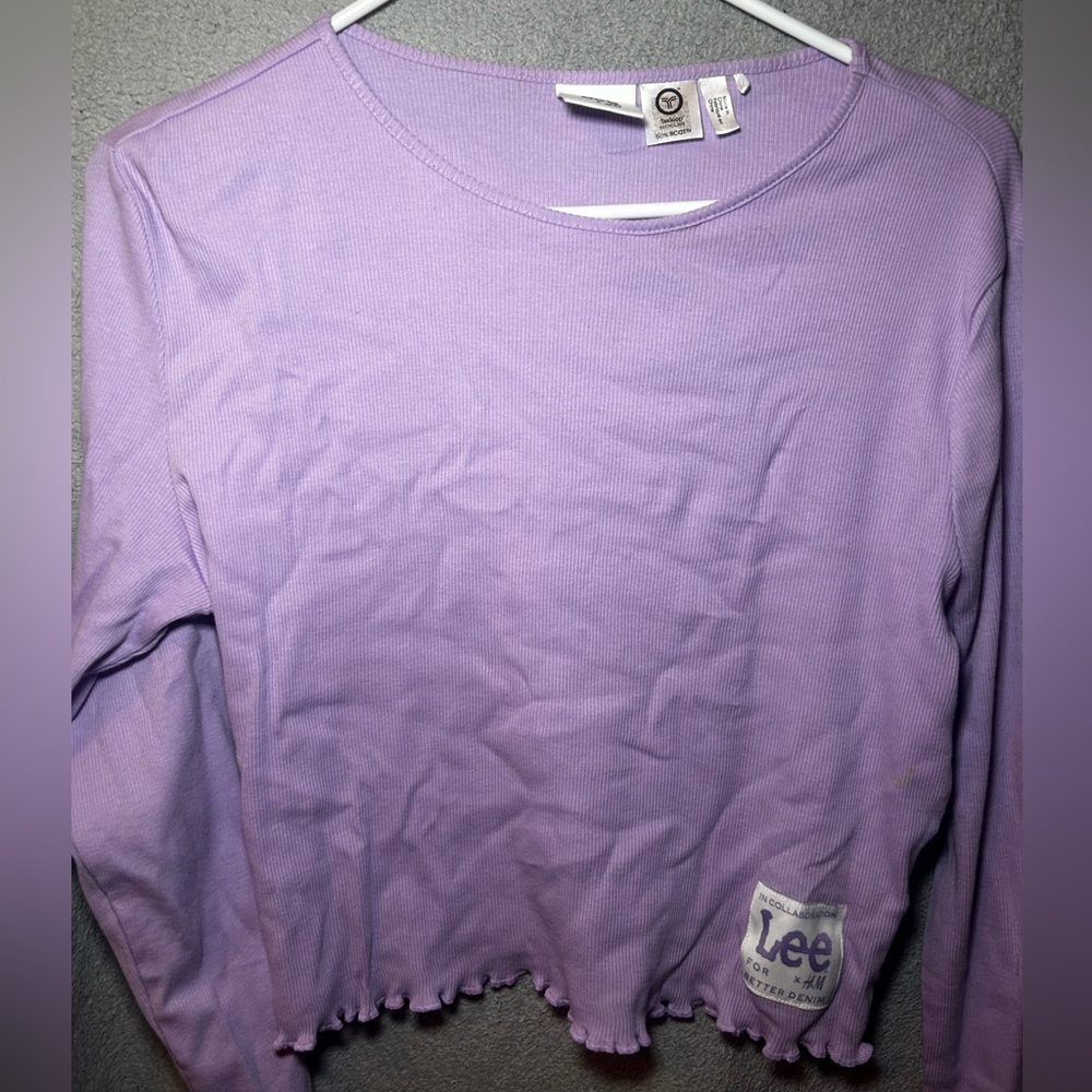 Purple crop top
